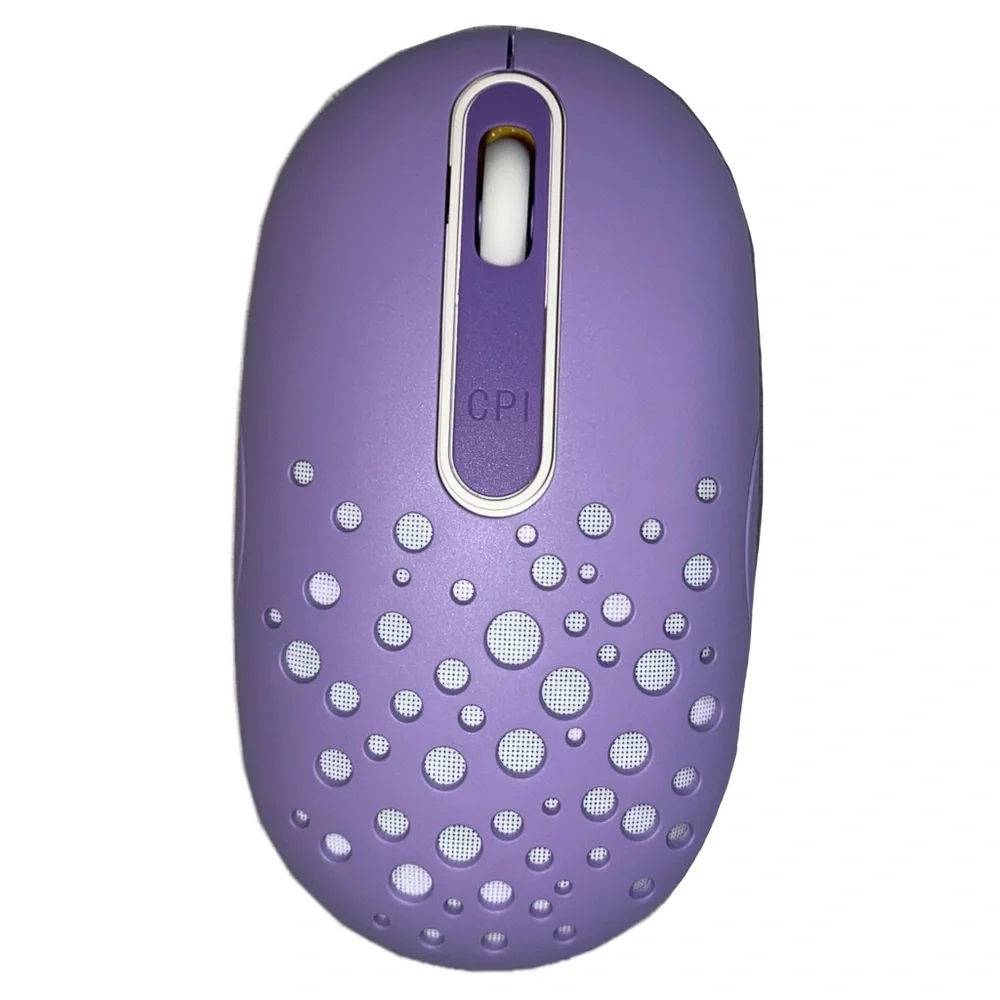 Jelly Comb Model IWG-DDS01 Backlit Wireless Right-Handed Mouse, Purple
